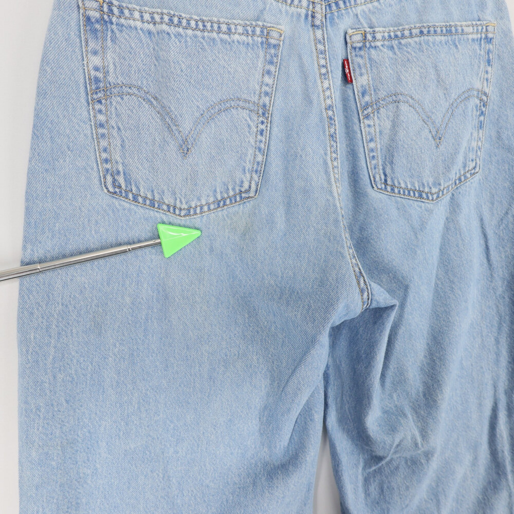 Levis Cinch Baggy Jeans Womens 26x31 Blue Light Wash High Rise Wide Leg - Picture 5 of 13